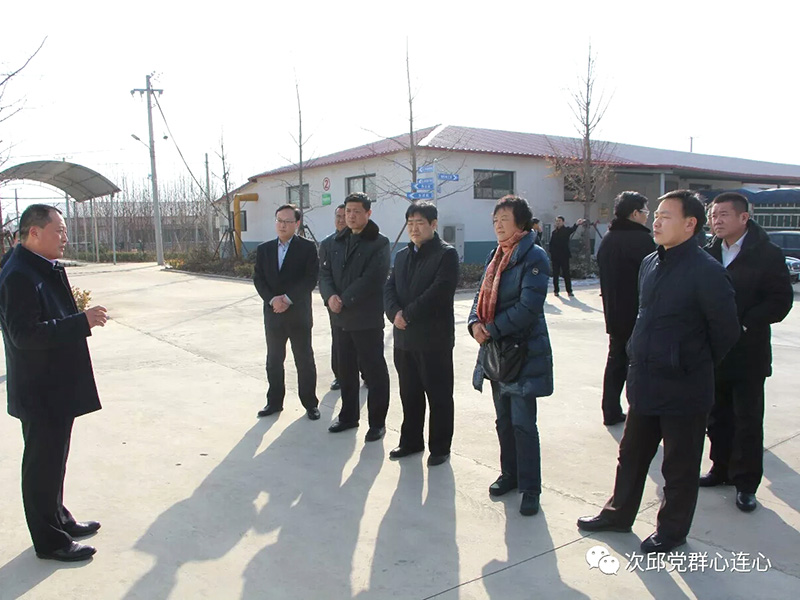 市政協(xié)原副主席、民建市委原主委?；萏m，市人大常委、民建市委副主委周中穩(wěn)一行到我公司調(diào)研蘆花雞養(yǎng)殖發(fā)展情況